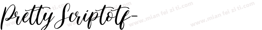Pretty Scriptotf字体转换